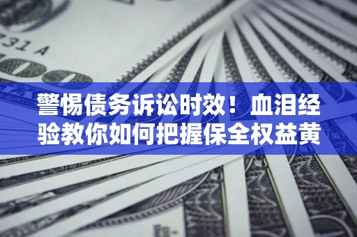 武汉警惕债务诉讼时效！血泪经验教你如何把握保全权益黄金期
