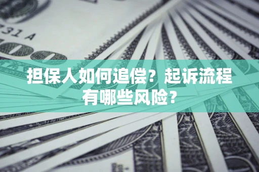 武汉担保人如何追偿？起诉流程有哪些风险？