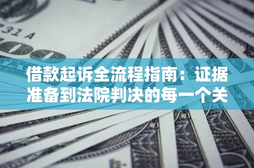武汉借款起诉全流程指南：证据准备到法院判决的每一个关键步骤