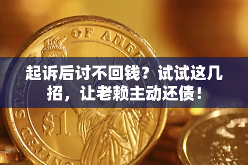 武汉起诉后讨不回钱？试试这几招，让老赖主动还债！