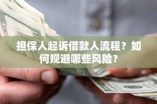 武汉担保人起诉借款人流程？如何规避哪些风险？